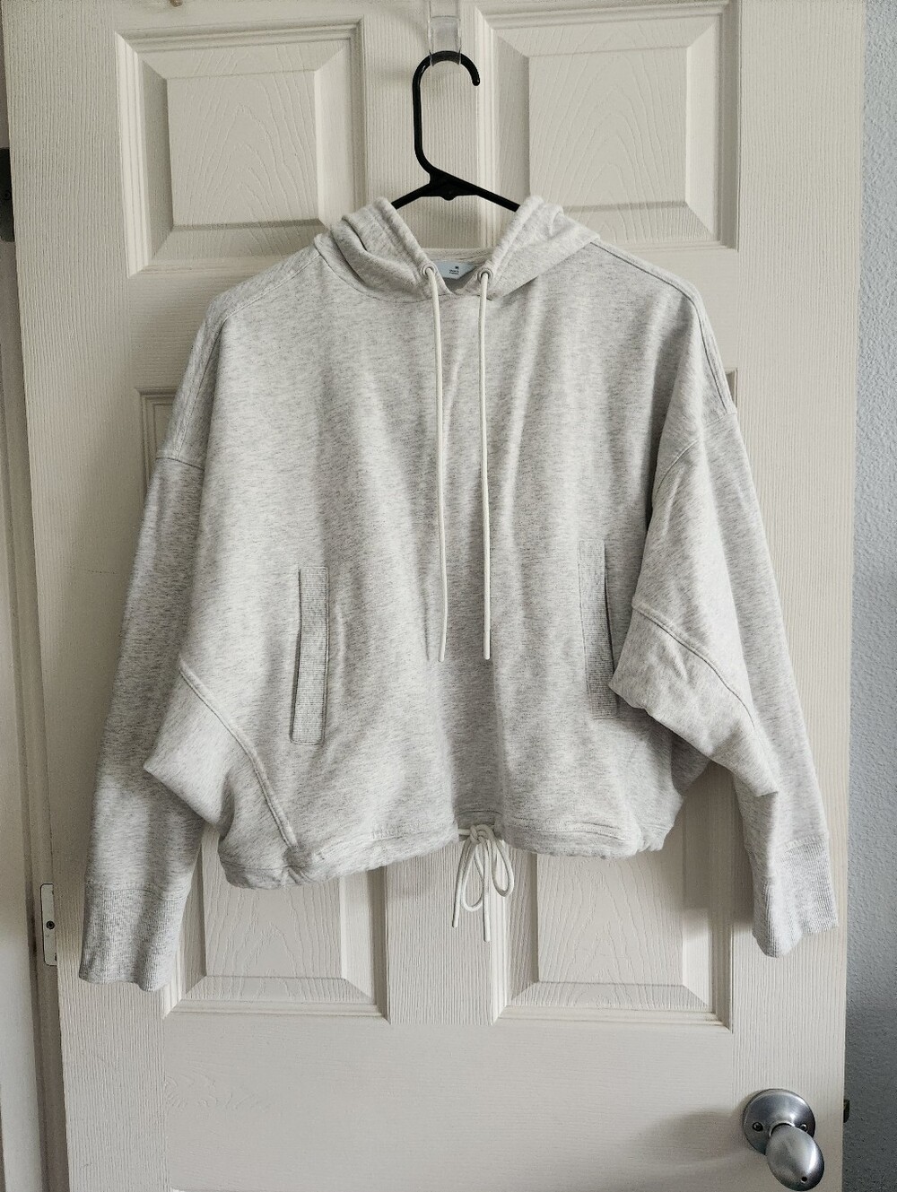 Women's Loose Boxy Cropped Hoodie Sweater M